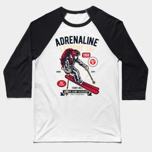 ADRENALIN EXTREME SKI Baseball T-Shirt